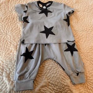 Pixie Lane Grey and Black Star Set EUC Smoke & Pet Free Home